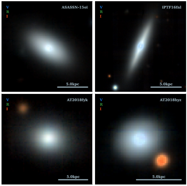 The host galaxies of TDEs